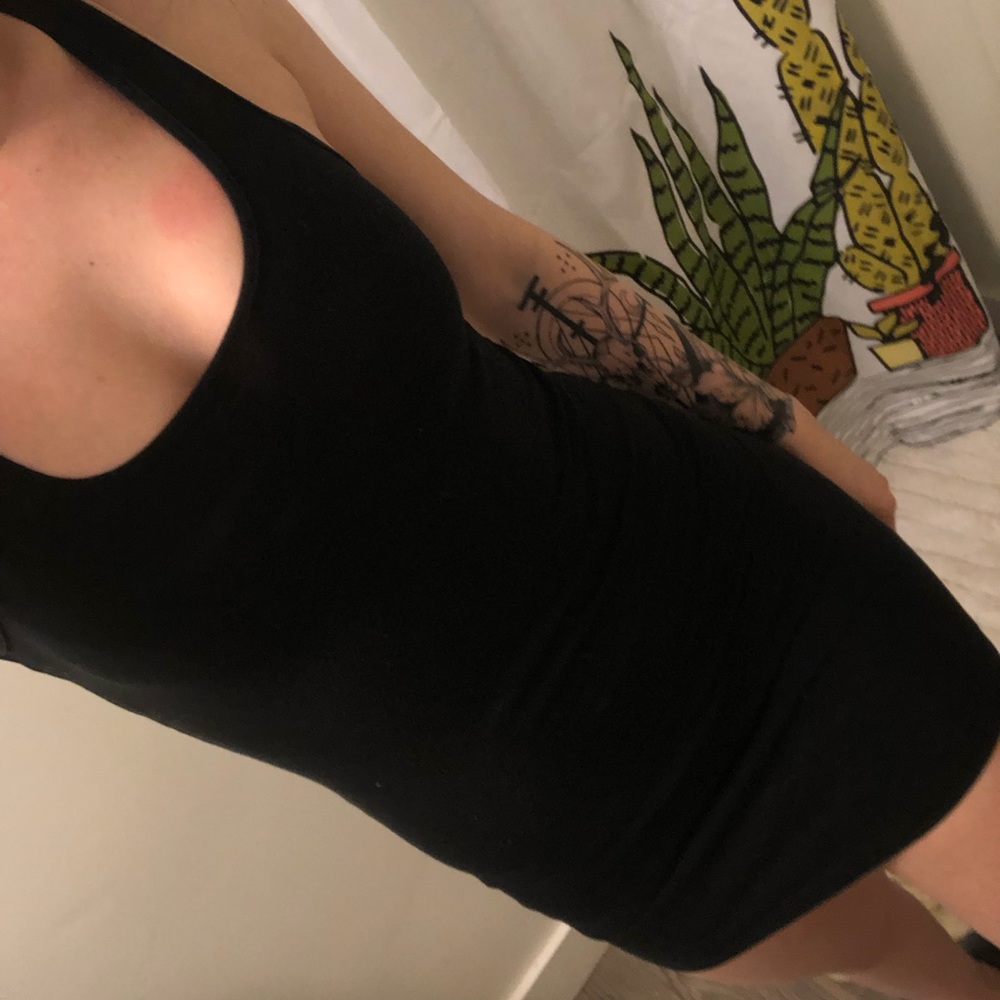 Black tank top dress